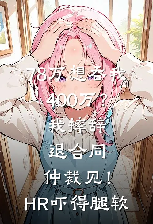 78万想吞我400万？我摔辞退合同：仲裁见！HR吓得腿软