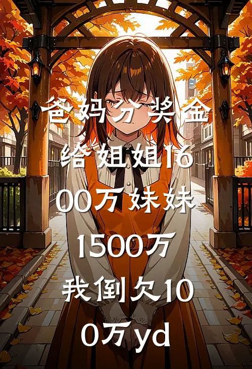爸妈分奖金给姐姐1600万妹妹1500万，我倒欠100万yd