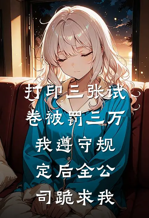 打印三张试卷被罚三万，我遵守规定后全公司跪求我