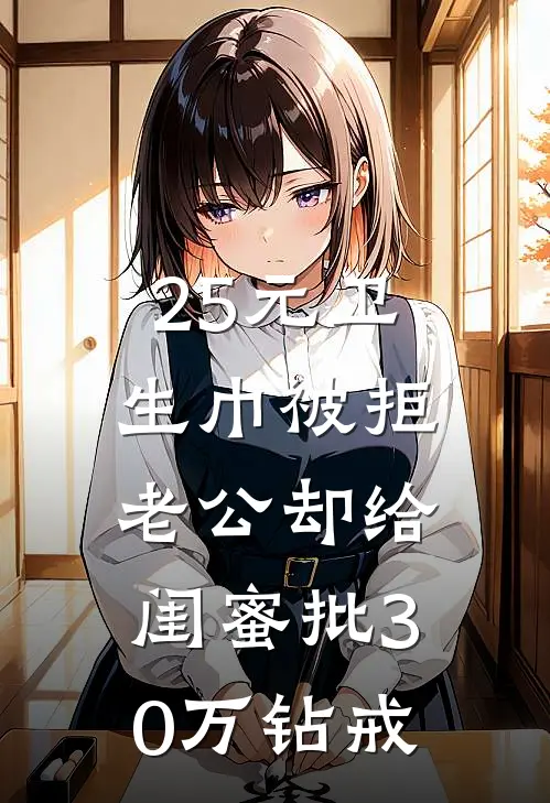 25元卫生巾被拒，老公却给闺蜜批30万钻戒