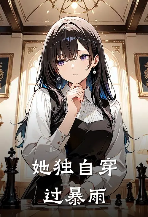 她独自穿过暴雨中的衣服