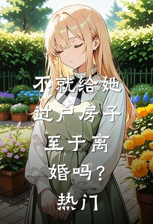 不就给她过户房子，至于离婚吗？热门