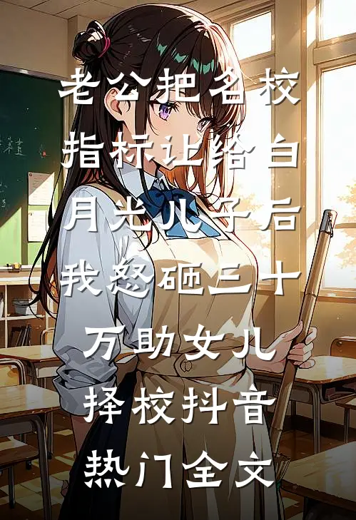 老公把名校指标让给白月光儿子后，我怒砸三十万助女儿择校抖音热门全文