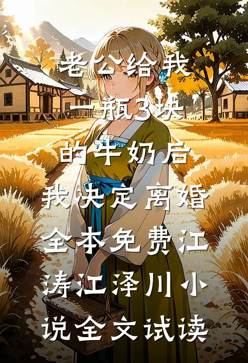 老公给我一瓶3块的牛奶后，我决定离婚全本免费江涛江泽川小说全文试读