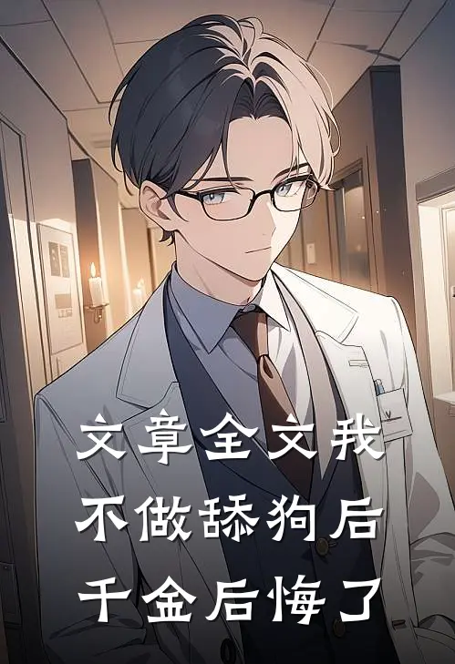 文章全文我不做舔狗后，千金后悔了